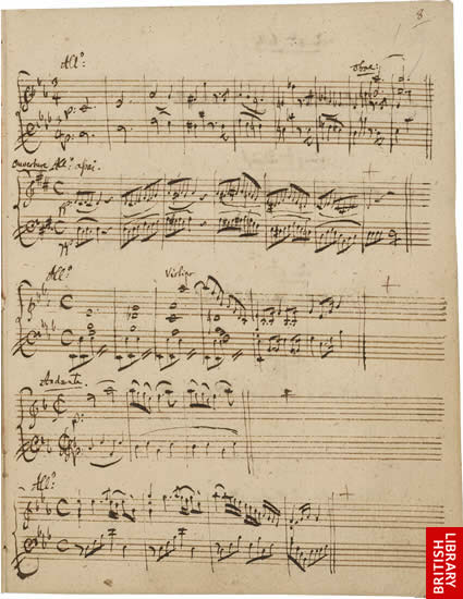 Mozart's Thematic Catalogue - Piano Concerto 24, K 481 incipit - 4