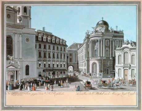 Carl Schuetz, 1783 - Wien - Michaeltrakt mit Hoftheater