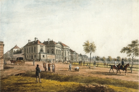Josefstädter Glacis und Palais Auersperg, 1814 - wiki