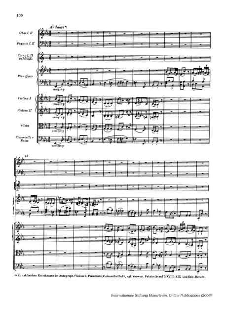 Mozart - Andante from Piano Concerto no 15 - 1