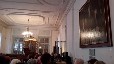 Salzburg 125 - At Mozart Wohnung again, waiting for the fortepiano recital to begin, on a 27 January