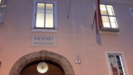 Salzburg 145 - Saying goodbye to Mozart Wohnhaus, after the fortepiano recital, on a 27 January