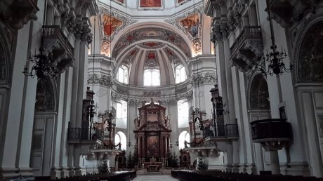 Salzburg 26 - stepping inside the Salzburger Dom for a few moments of peace