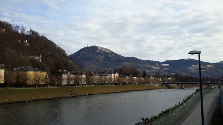 Salzburg 93 - crossing the Salzach River on the way back to my hotel