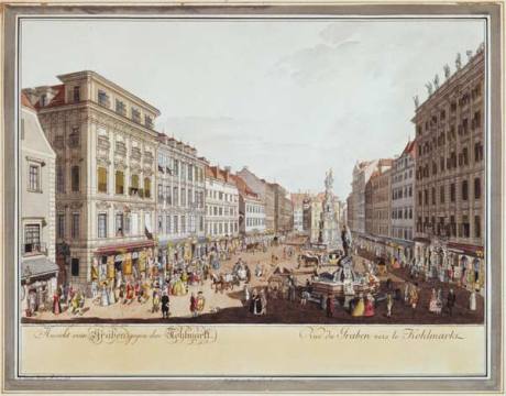 Vienna, Graben - Carl Schütz as art print or hand painted oil
